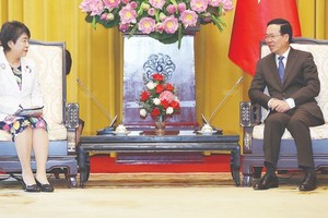 President Vo Van Thuong hosts Japanese Foreign Minister 