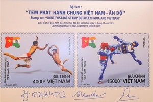 Vietnam, India issue set of joint postage stamps