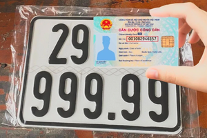 Ministry of Public Security proposes auction rates for motorcycle license plates