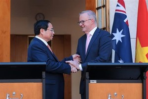 Vietnamese, Australian PMs announce elevation of ties 