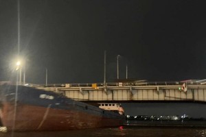 Viet A 999 Cargo Ship stuck under Dong Nai Bridge: Rescue mission underway