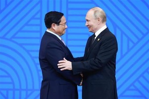 PM Pham Minh Chinh attends Russian President’s welcome ceremony, reception