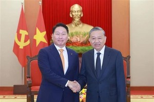 Party chief welcomes RoK’s SK Group investments in Vietnam