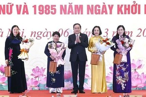 Top legislator highlights contributions from NA female deputies, officials