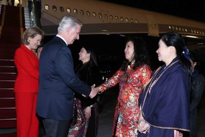 Belgian King and Queen arrive in Hanoi, beginning state visit to Vietnam