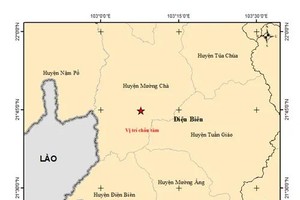 5.0 magnitude earthquake strikes Dien Bien Province