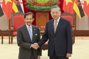 Party leader hosts Sultan of Brunei