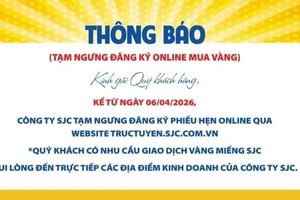 SJC halts online gold bar registration amid fraud concerns