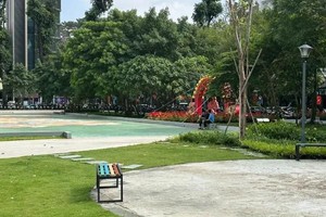 HCMC Construction Department proposes keeping temporary parks on vacant land