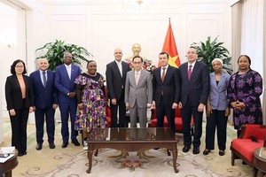 Foreign minister welcomes ambassadors of African nations