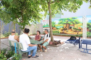 Vacant lots revived as mini parks in Binh Tan Ward