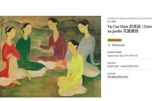 Record auction price signals new developments in Vietnam's art market
