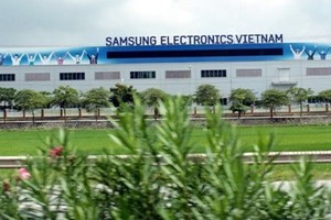 Samsung factory in Vietnam (Photo:SGGP)