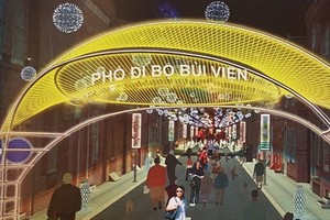 3D design of Bui Vien Walking Street (Source: VNA)