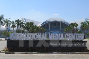 The International ​Media ​Centre is ready for the APEC High-level Week. (Photo: VNA)