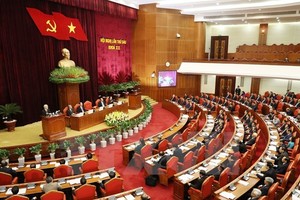 The 12th Party Central Committee opened its sixth session in Hanoi on October 4 (Photo: VNA)