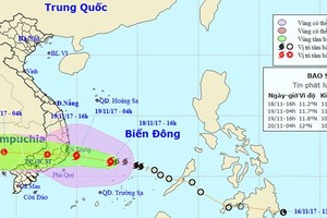 Position of typhoon Kirogi (Photo: NHMFC)