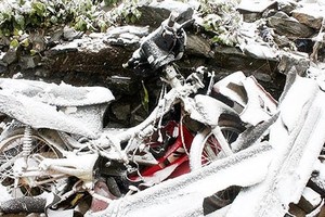 Frost appears in the northern region of Vietnam