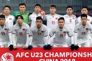 The  U23 Vietnam football players (Photo:VFF)