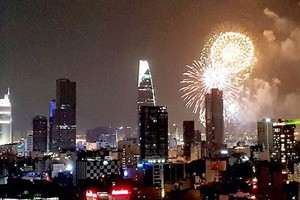 Fireworks will light up the sky of Ho Chi Minh City (photo:Khac Van)