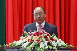 Prime Minister Nguyen Xuan Phuc addresses the conference (Photo: VNA)