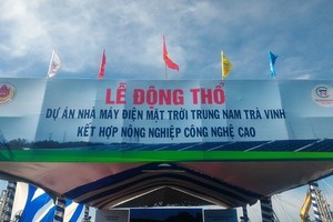 Inauguration ceremony of Trung Nam Tra Vinh solar power plant project