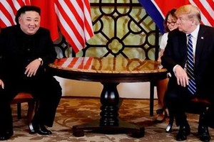 President of the United States  Donald Trump and leader of the Democratic People's Republic of Korea begin the second working day of summit