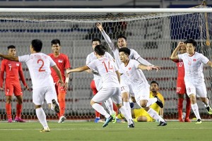 With the score, Vietnam continued to lead Group B with 12 points (Photo:DUNG PHUONG/ SGGP)