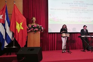 Celebration of 61 years of Cuba's National Day at ai Gon Giai Phong Newspaper Building