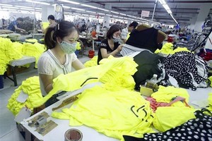 Workers at a garment and textile factory (Source: VNA)