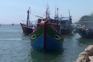 Fishing boat QNg 96416 (Photo: Quang Ngai Radio and TV Station)