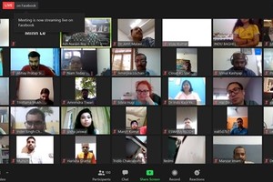 Participants at the online seminar (Photo: VNA)