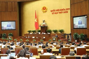 At a working session of the National Assembly (Photo: VNA)