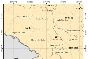 Five earthquakes hit Son La Province this morning