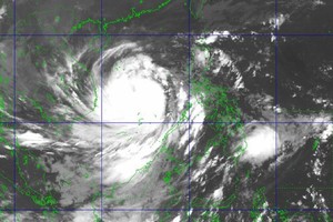 Satellite image shows storm Molave