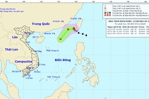 A path map of storm Atsani