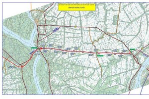 Map of My Thuan- Can Tho expressway project (Source: Transport Engineering Construction and Quality Management Bureau)