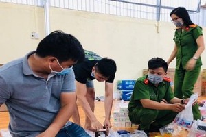 Funtional forces check and classify products at site.