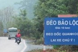 Lam Dong to install traffic control cameras along Bao Loc mountain pass 