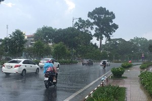 Torrential rain pours down on Ho Chi Minh City