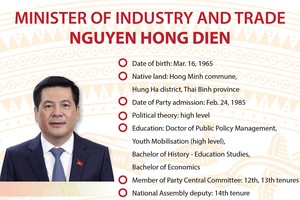 Minister of Industry and Trade Nguyen Hong Dien