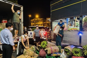Beloved trucks nationwide transport goods, vegetables, fruits to HCMC 