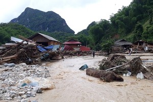 Torrential rainfall-induced landslides occur in Central region