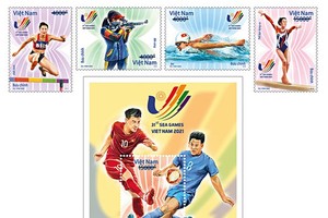 Set of postage stamps to mark SEA Games 31 released