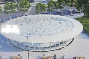 Overview of toplight at Ben Thanh terminal under Metro Line No.1