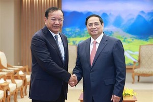 PM Pham Minh Chinh welcomes Cambodian Deputy PM and Foreign Minister
