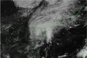 Bach Long Vi Island sees tropical storm-force winds, soaking rains 