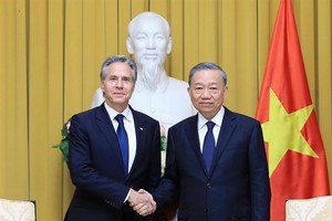 President To Lam receives US Secretary of State Antony Blinken