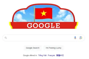 Google changes interface welcoming National Day in Vietnam