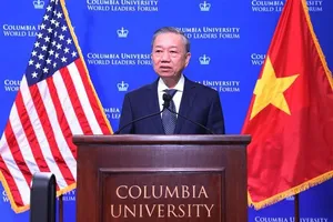 Vietnam’s top leader visits, delivers policy speech at Columbia University